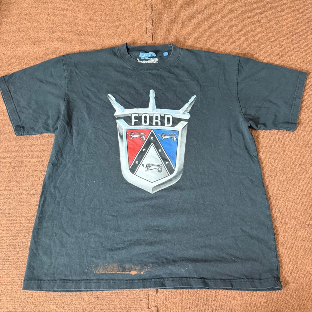 PacSun Ford Motor Company Vintage Logo Graphic T-Shirt‎ Mens Large Black Tee gym